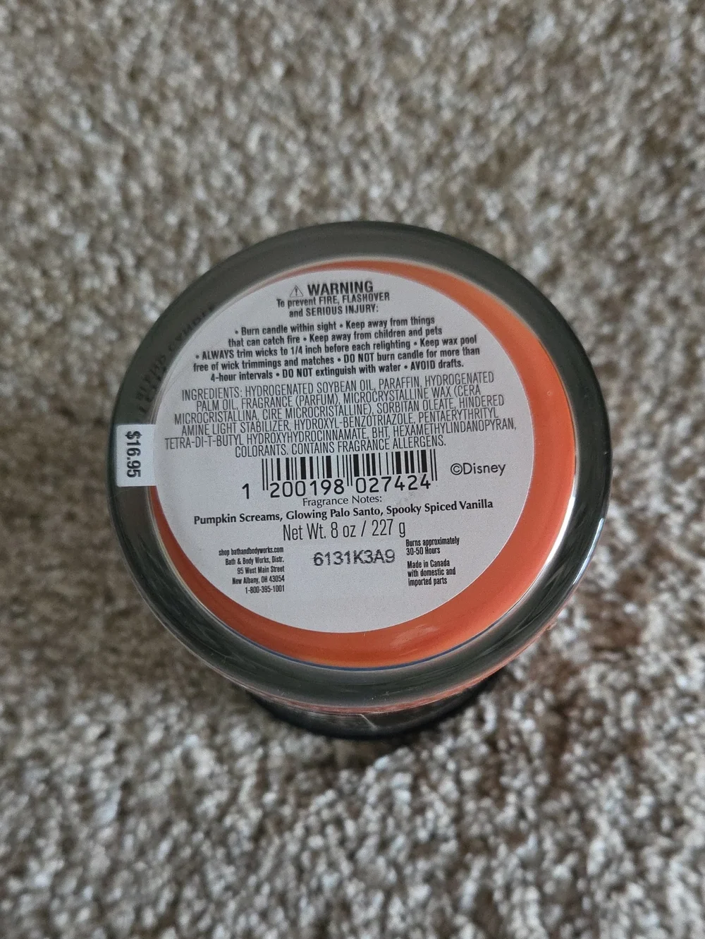 JACK SKELLINGTON Layered Candle The Nightmare Before Christmas + B&BW